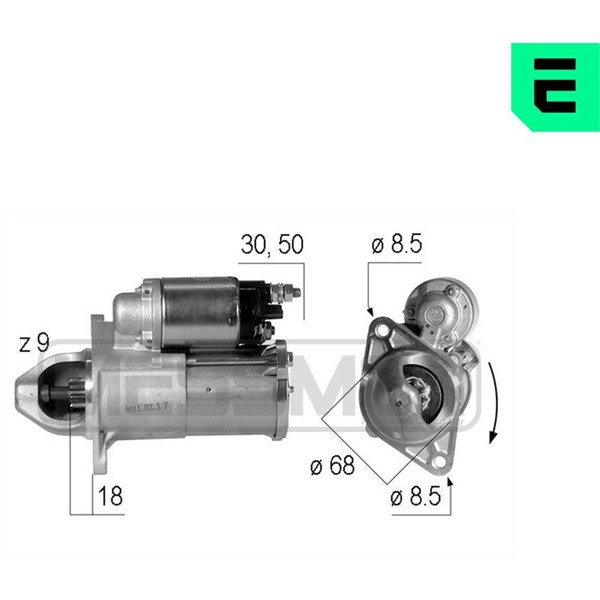 Startmotor 12V