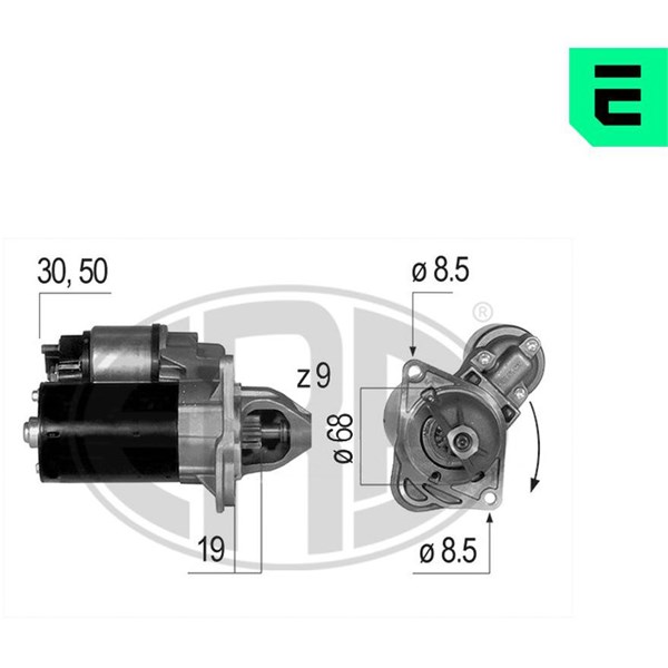 Startmotor 12V