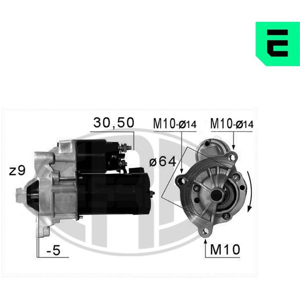 Startmotor 12V