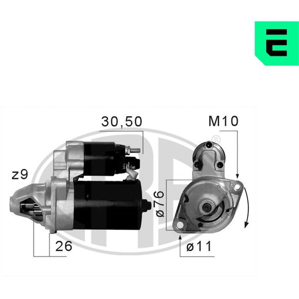 Startmotor 12V