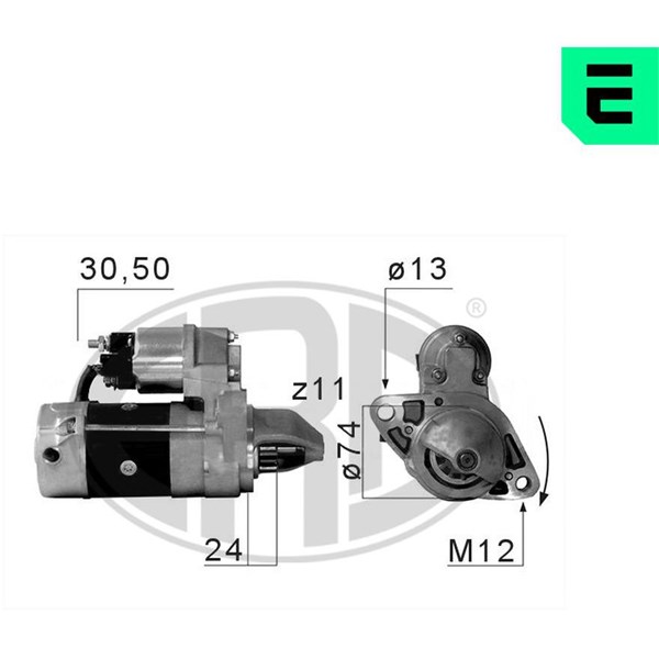 Startmotor 12V