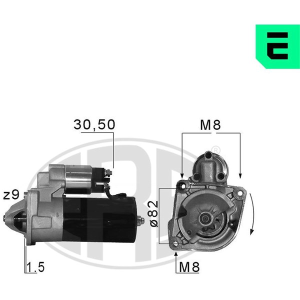 Startmotor 12V