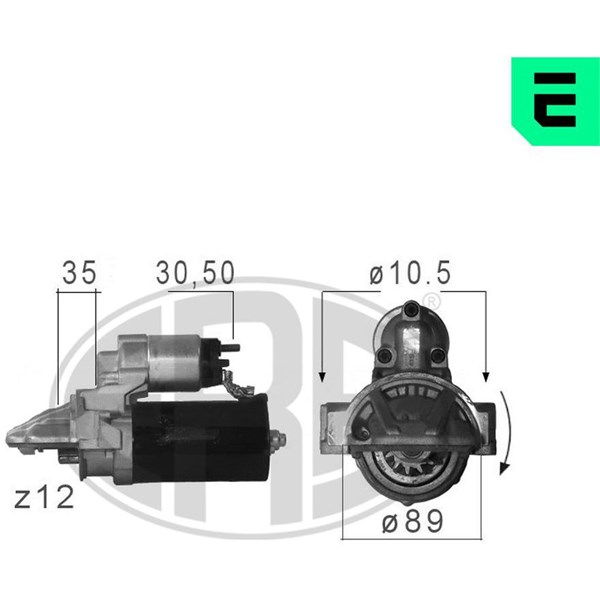 Startmotor 12V
