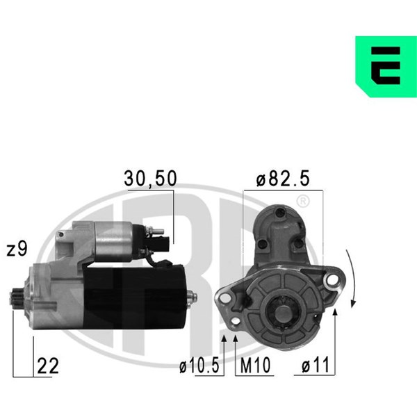 Startmotor 12V