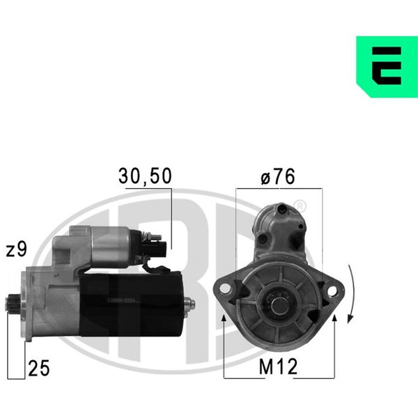 Startmotor 12V