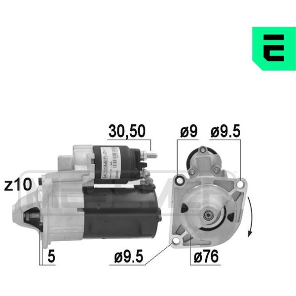 Startmotor 12V
