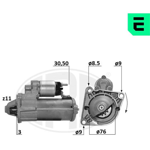 Startmotor 12V