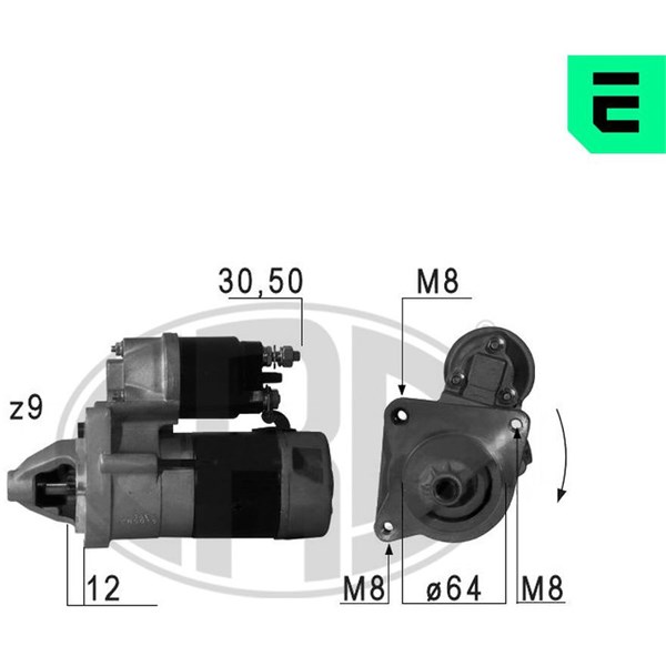 Startmotor 12V