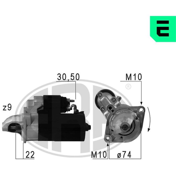 Startmotor 12V