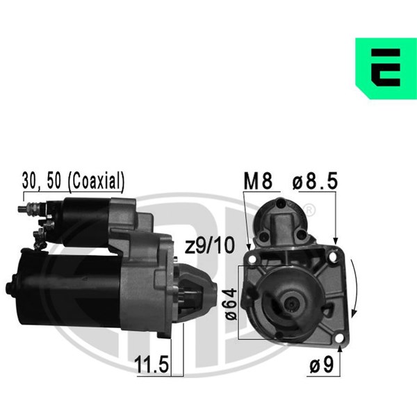 Startmotor 12V