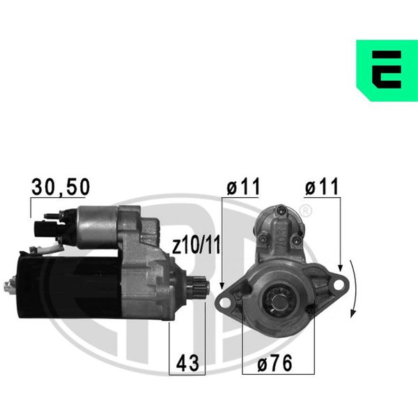 Startmotor 12V