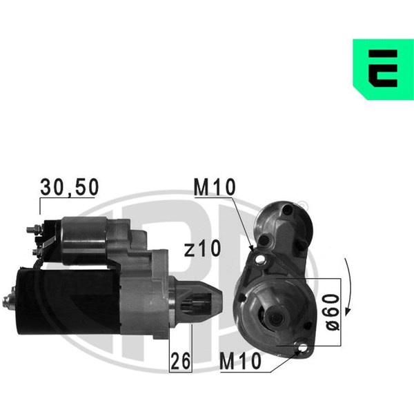 Startmotor 12V