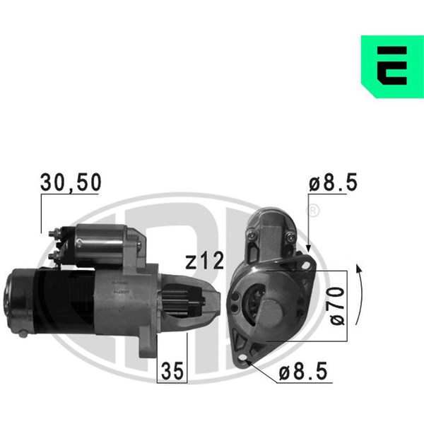 Startmotor 12V