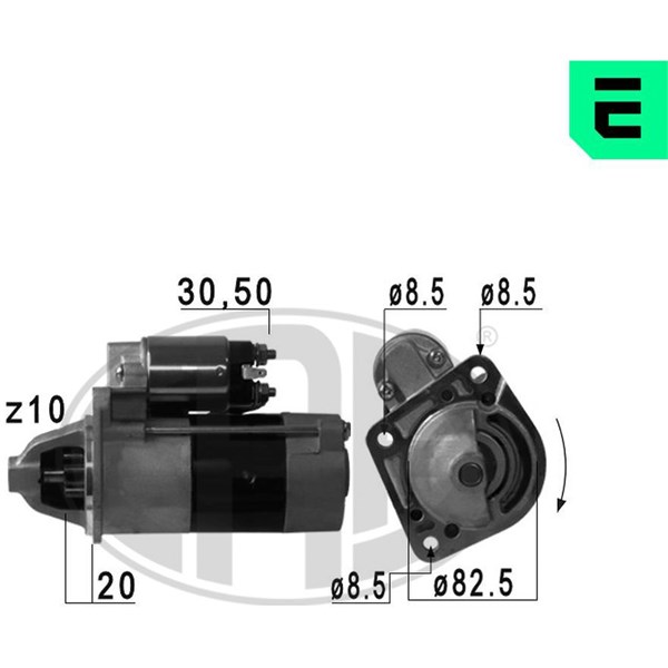 Startmotor 12V