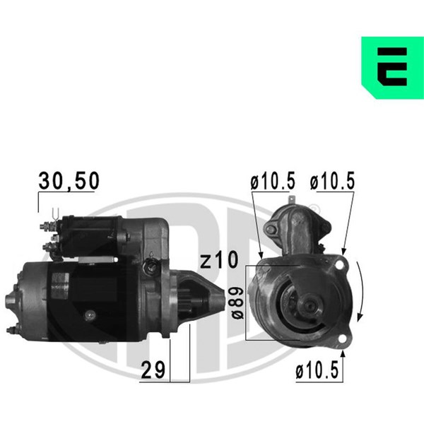 Startmotor 12V