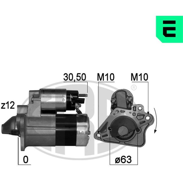 Startmotor 12V