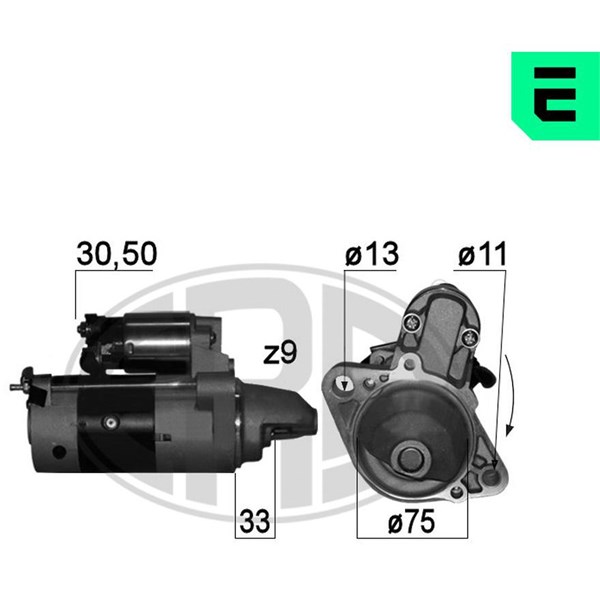 Startmotor 12V