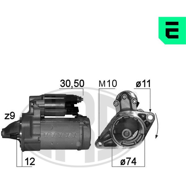 Startmotor 12V