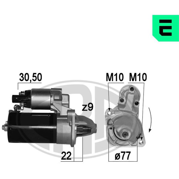 Startmotor 12V
