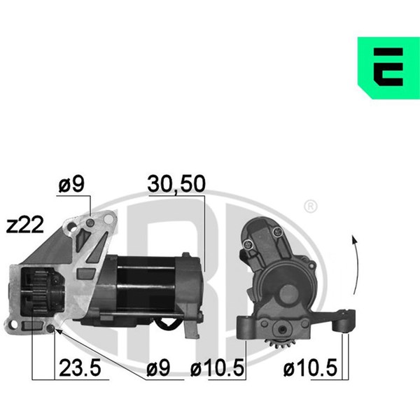 Startmotor 12V