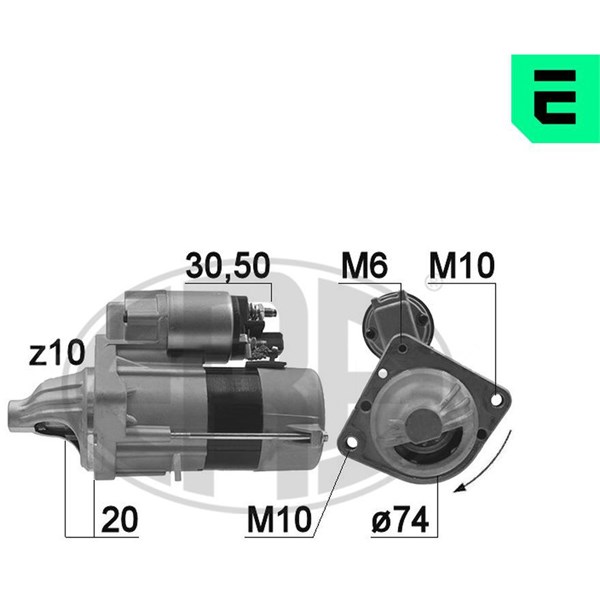 Startmotor 12V