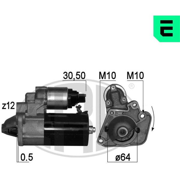 Startmotor 12V