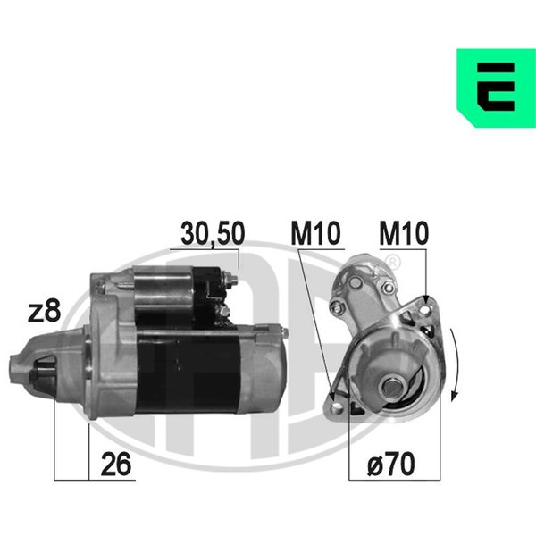 Startmotor 12V