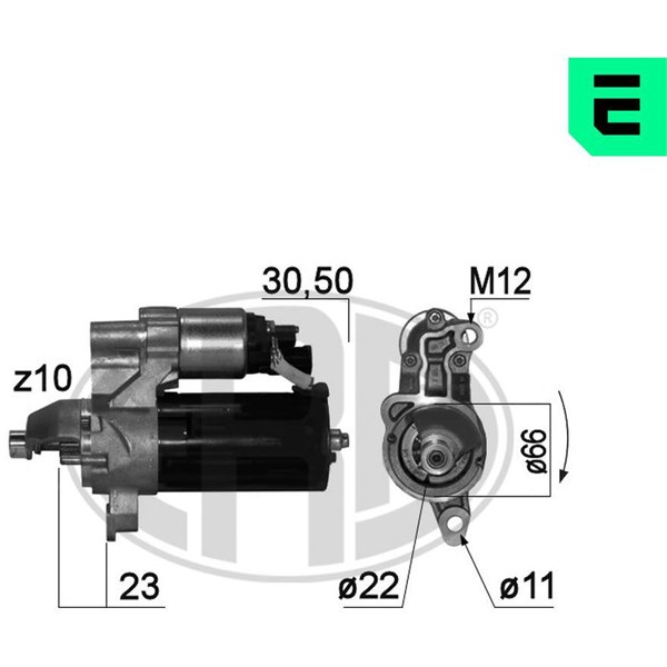 Startmotor 12V