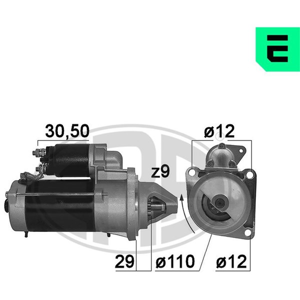 Startmotor 12V