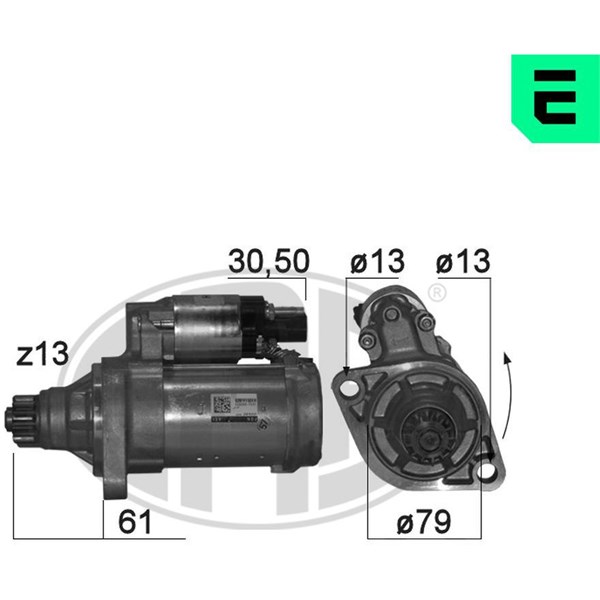 Startmotor 12V