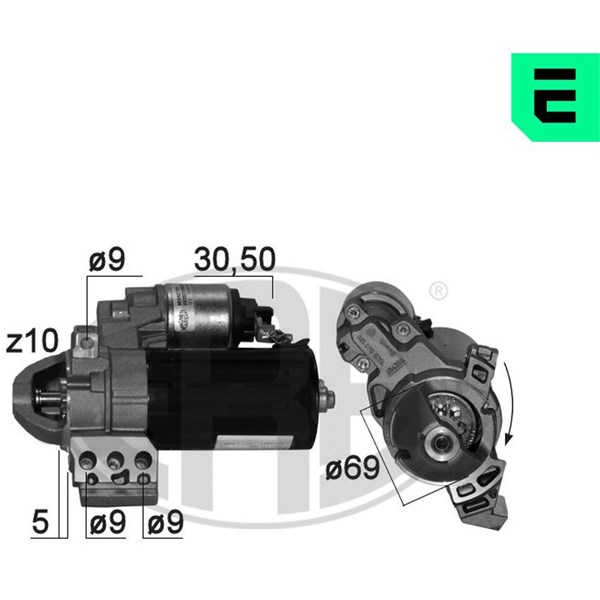 Startmotor 12V