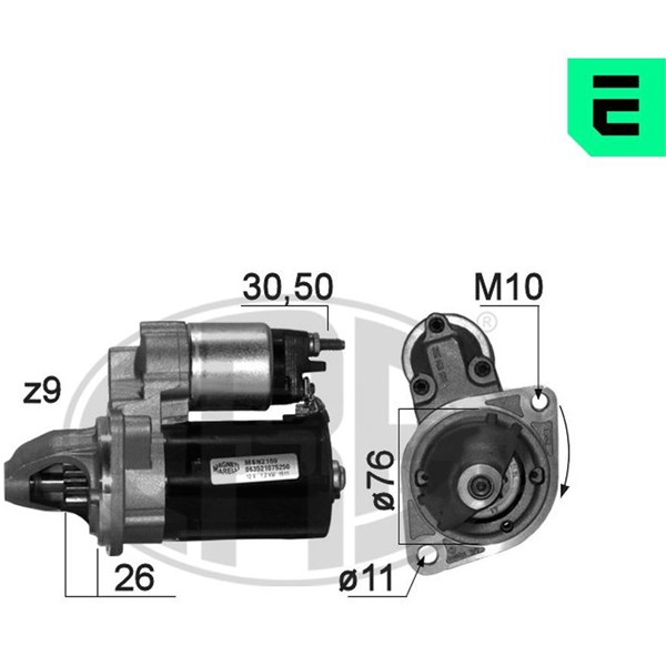 Startmotor 12V