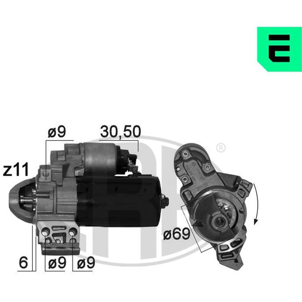 Startmotor 12V