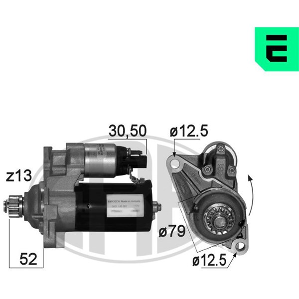 Startmotor 12V