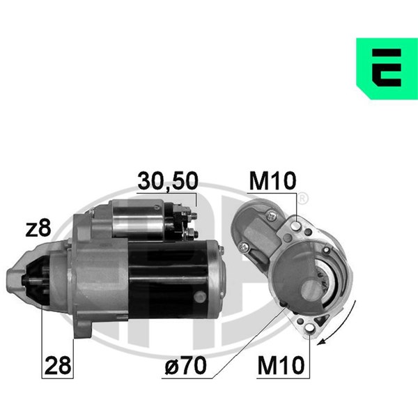 Startmotor 12V