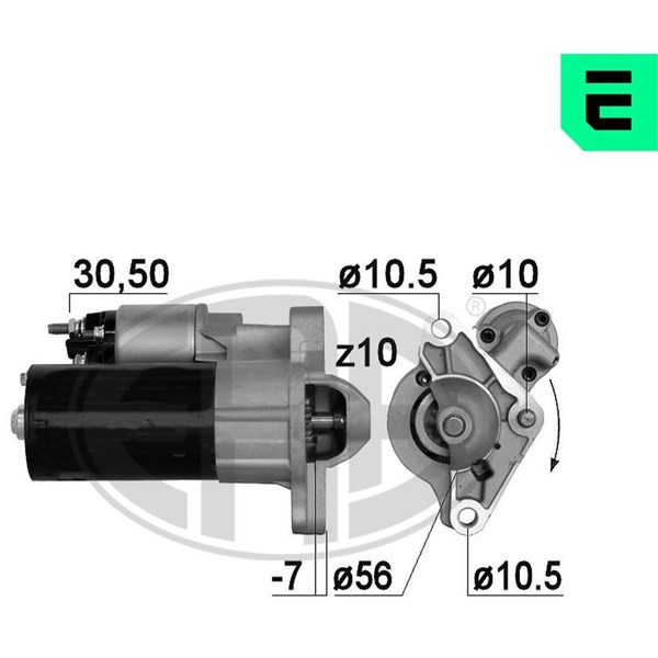 Startmotor 12V