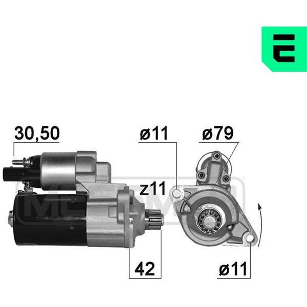 Startmotor 12V