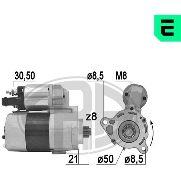 Startmotor 12V