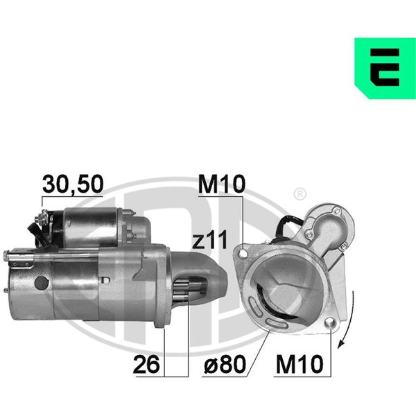 Startmotor 12V