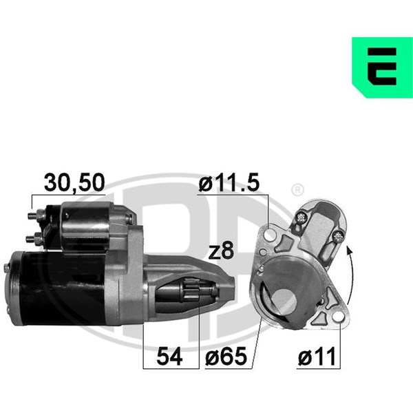 Startmotor 12V