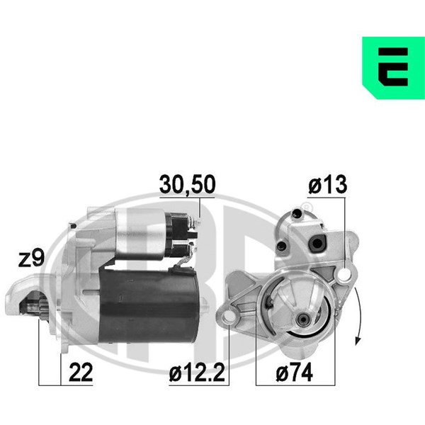 Startmotor 12V