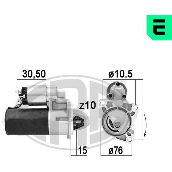 Startmotor 12V
