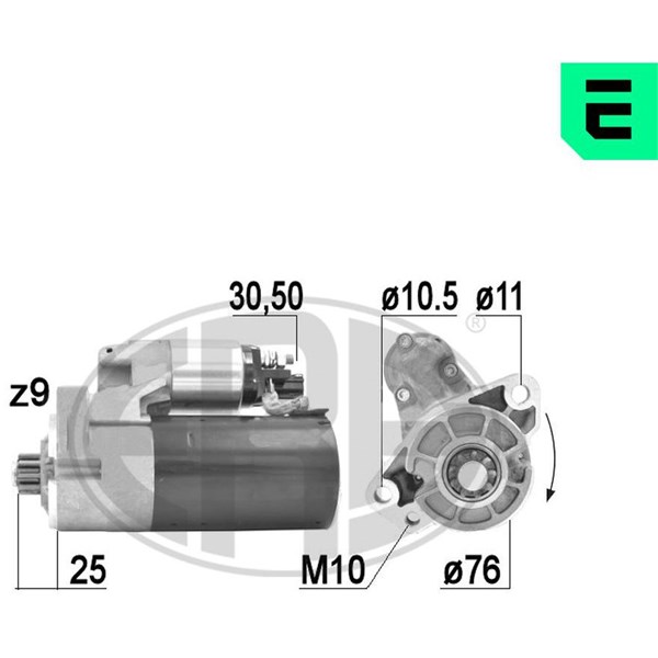 Startmotor 12V
