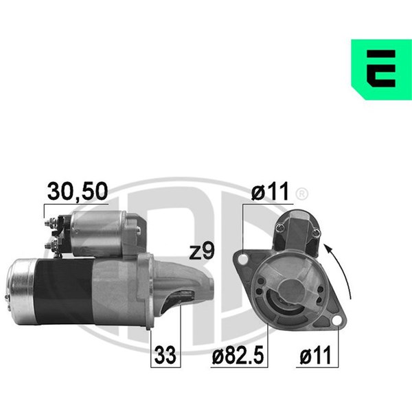 Startmotor 12V