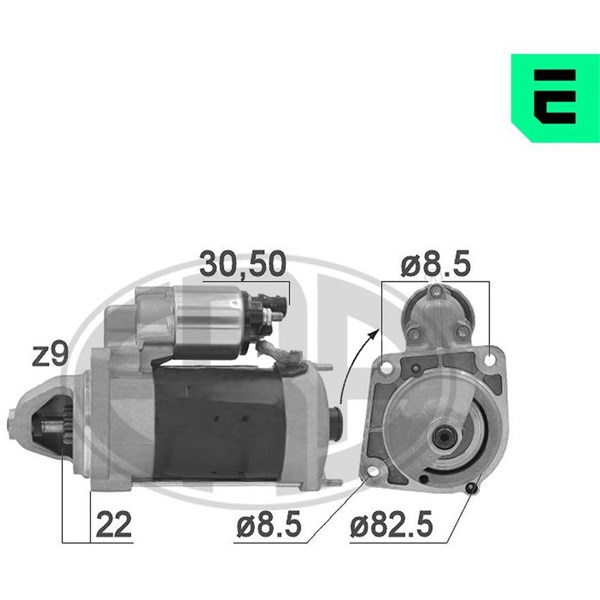 Startmotor 12V