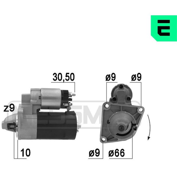 Startmotor 12V