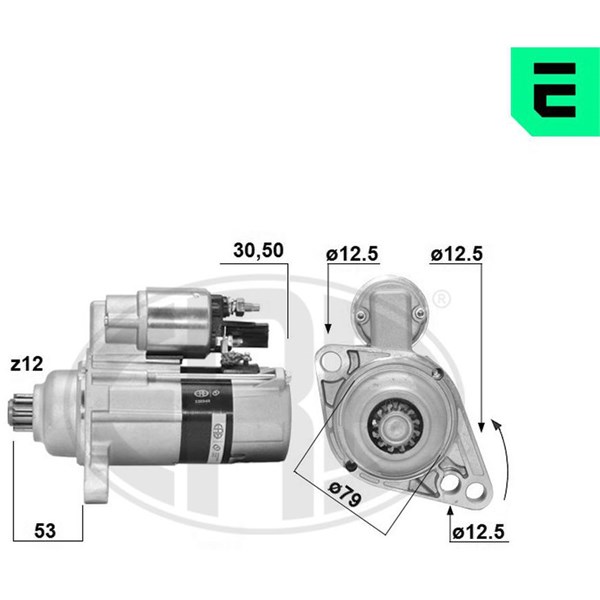 Startmotor 12V