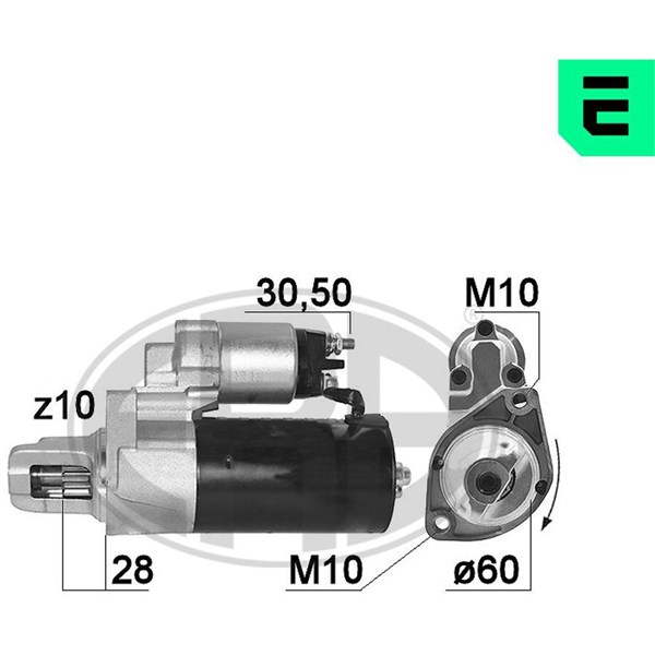 Startmotor 12V