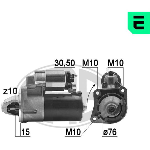 Startmotor 12V
