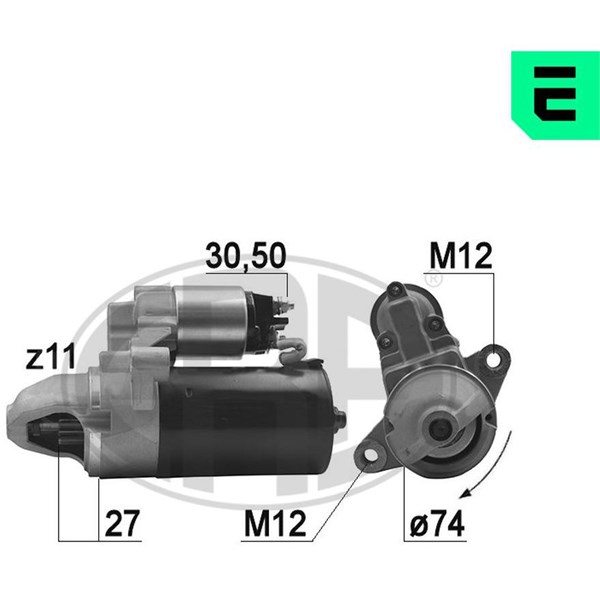 Startmotor 12V